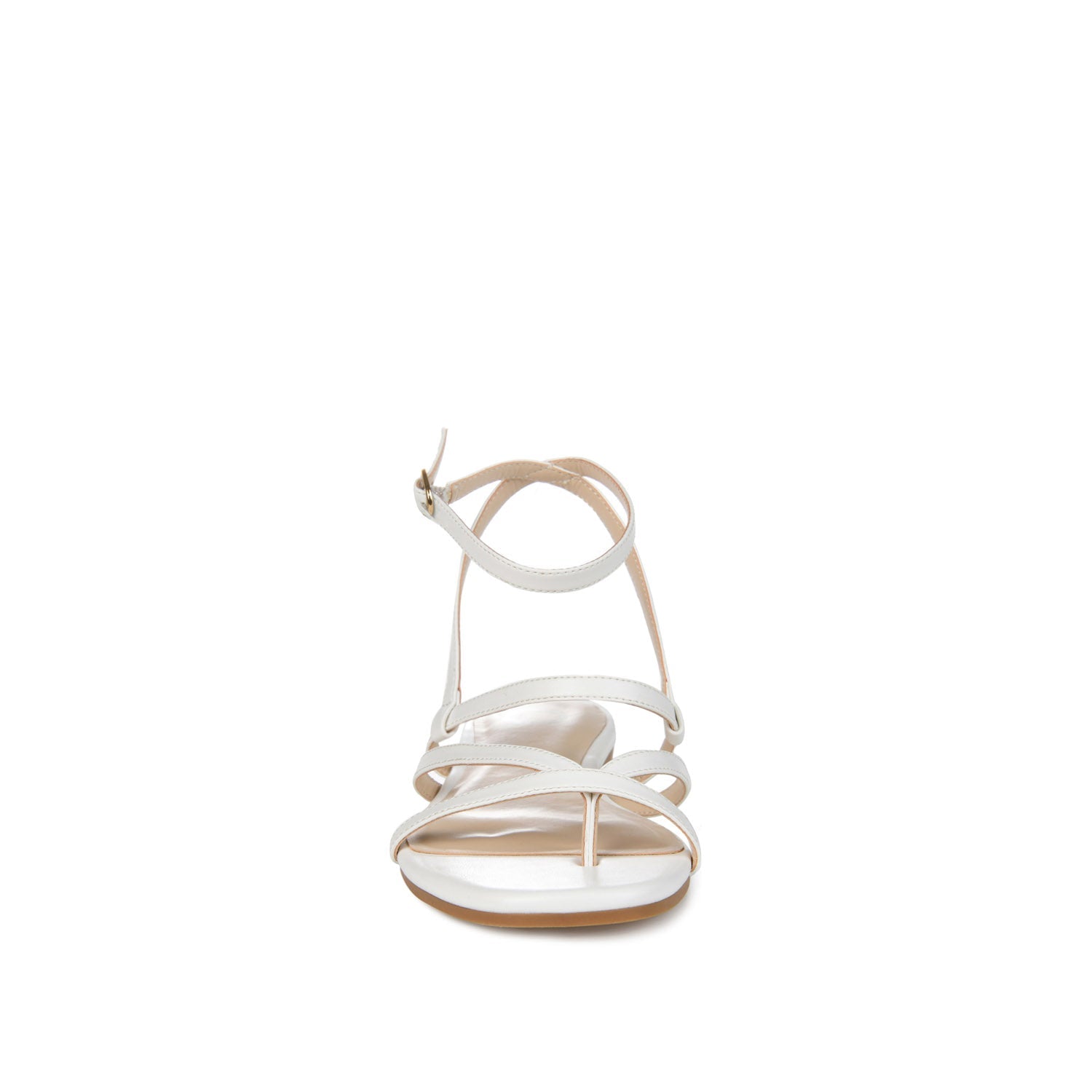 SERISSA CRISSCROSS SANDAL IN VEGAN LEATHER - White