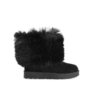 SHANAY SLIPPER BOOTIES IN FAUX SUEDE