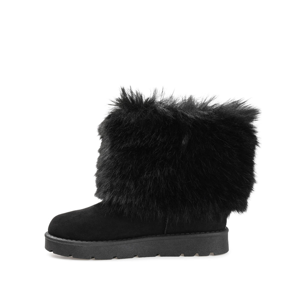 SHANAY SLIPPER BOOTIES IN FAUX SUEDE