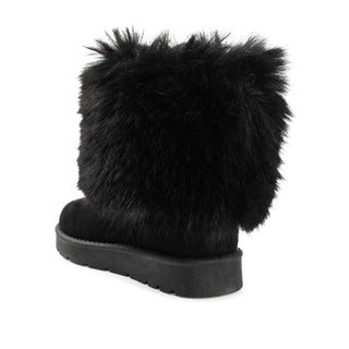 SHANAY SLIPPER BOOTIES IN FAUX SUEDE