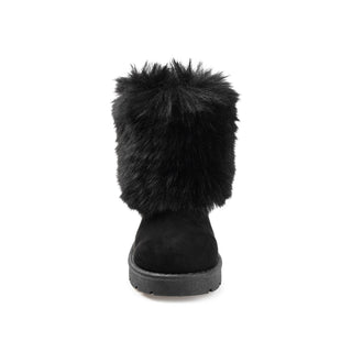 SHANAY SLIPPER BOOTIES IN FAUX SUEDE