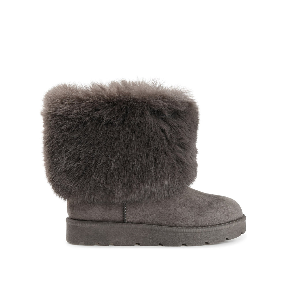 SHANAY SLIPPER BOOTIES IN FAUX SUEDE