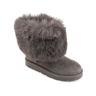 SHANAY SLIPPER BOOTIES IN FAUX SUEDE