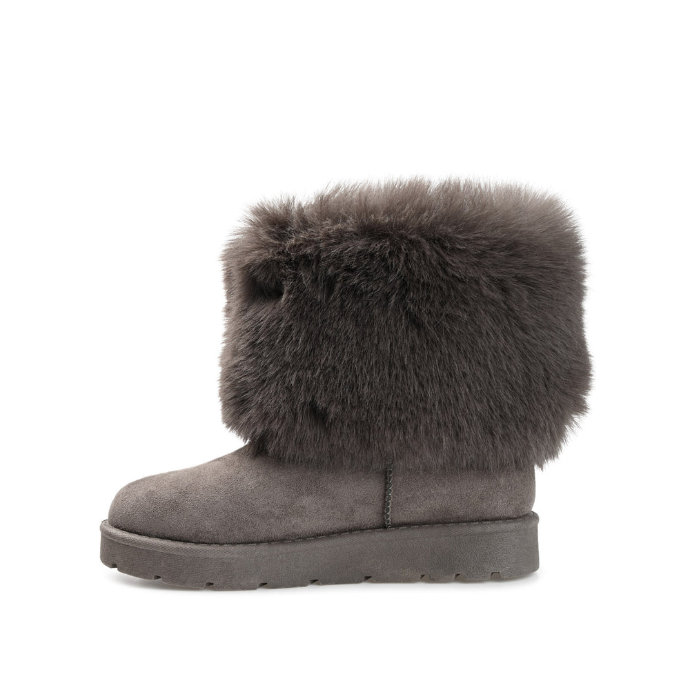 SHANAY SLIPPER BOOTIES IN FAUX SUEDE