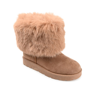 SHANAY SLIPPER BOOTIES IN FAUX SUEDE