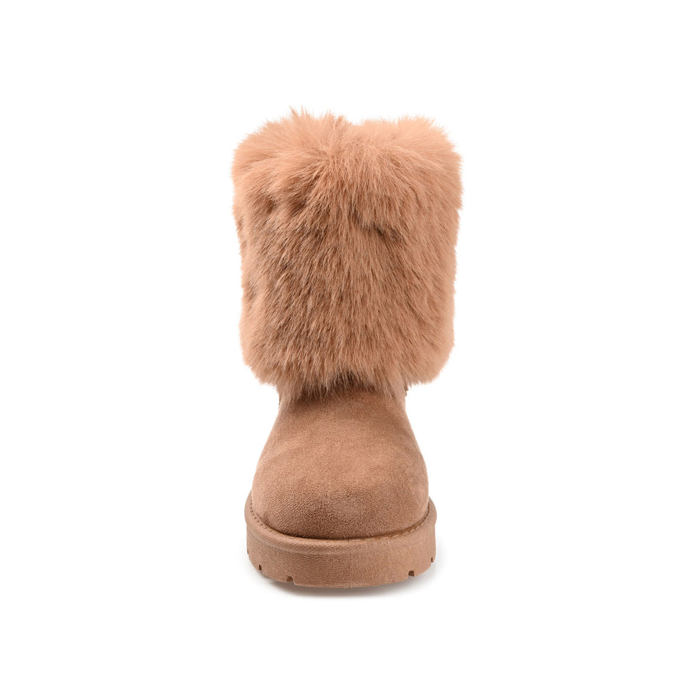 SHANAY SLIPPER BOOTIES IN FAUX SUEDE