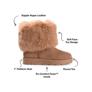 SHANAY SLIPPER BOOTIES IN FAUX SUEDE