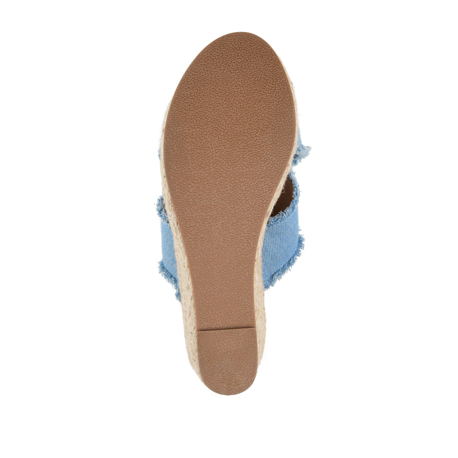 SHANNI ESPADRILLE WEDGE HEELED SANDALS - Light Denim