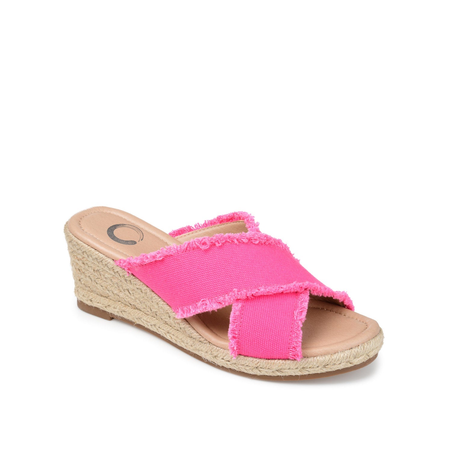 SHANNI ESPADRILLE WEDGE HEELED SANDALS - Fuchsia