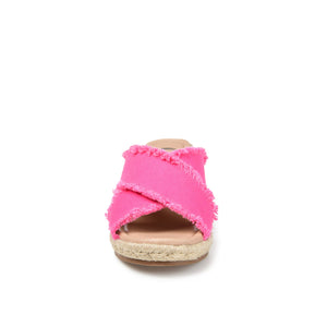 SHANNI ESPADRILLE WEDGE HEELED SANDALS - Fuchsia