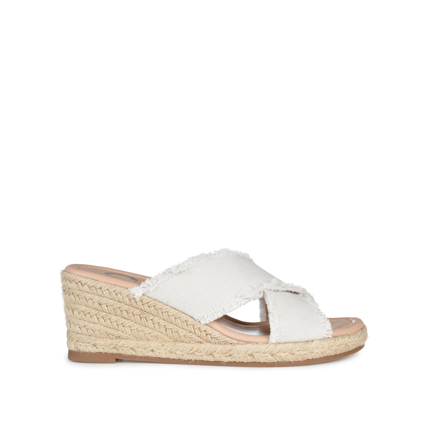SHANNI ESPADRILLE WEDGE HEELED SANDALS - Grey