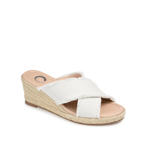 SHANNI ESPADRILLE WEDGE HEELED SANDALS - Grey