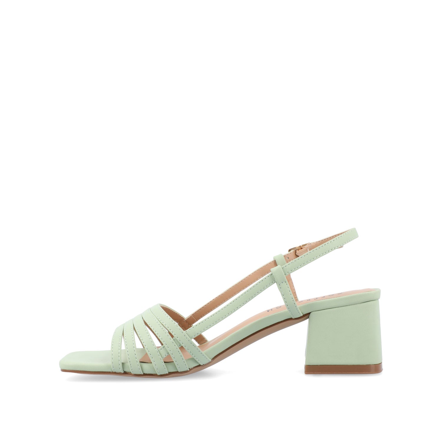 SHAYANA STRAPPY HEELS IN VEGAN LEATHER - Green