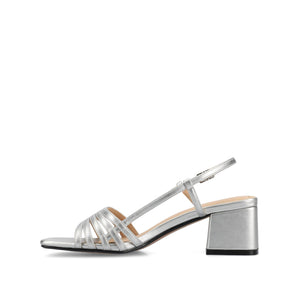 SHAYANA STRAPPY HEELS IN STATEMENT - Silver