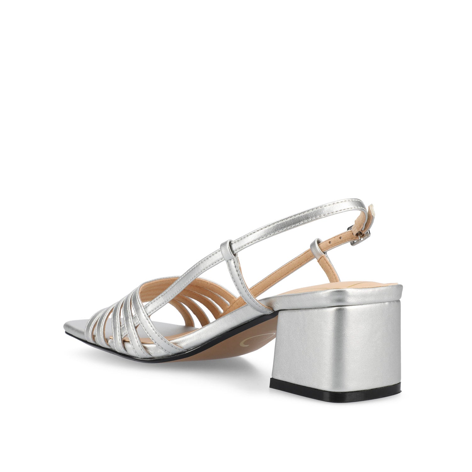 SHAYANA STRAPPY HEELS IN STATEMENT IN WIDE - Silver
