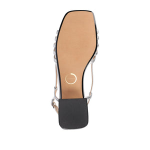 SHAYANA STRAPPY HEELS IN STATEMENT - Silver