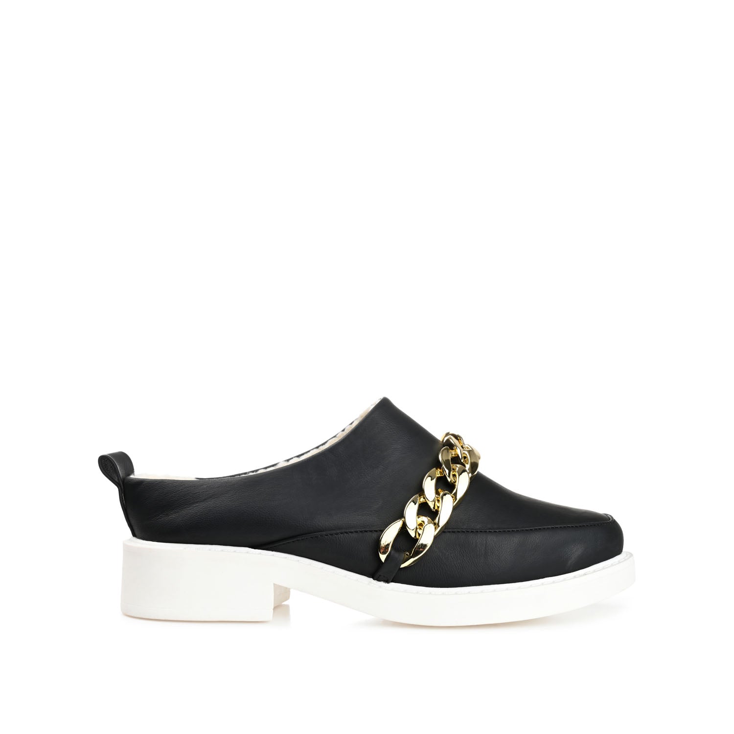 SHEAH LOAFER CLOGS IN FAUX LEATHER