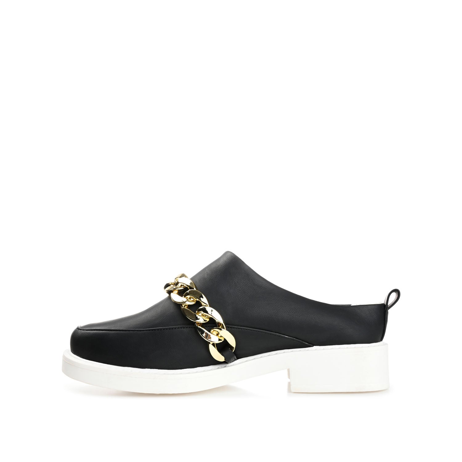 SHEAH LOAFER CLOGS IN FAUX LEATHER