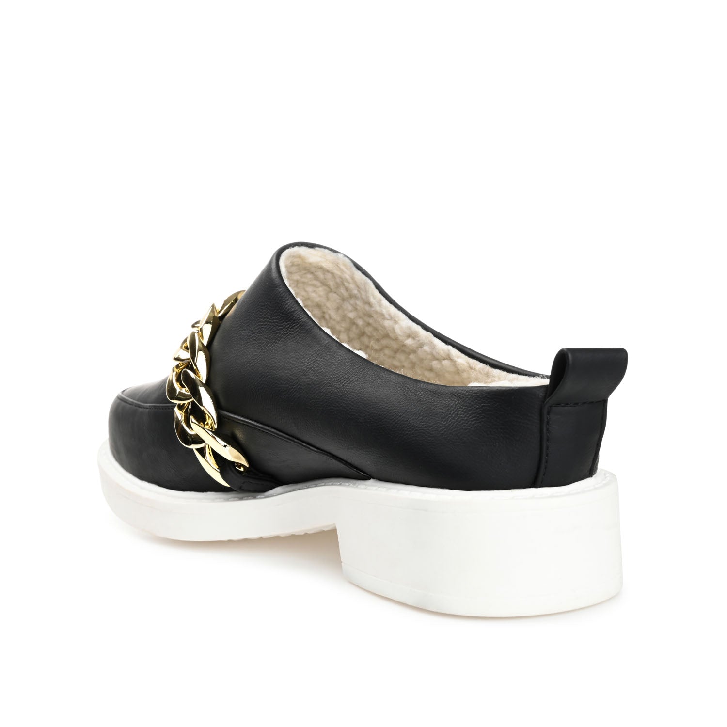 SHEAH LOAFER CLOGS IN FAUX LEATHER