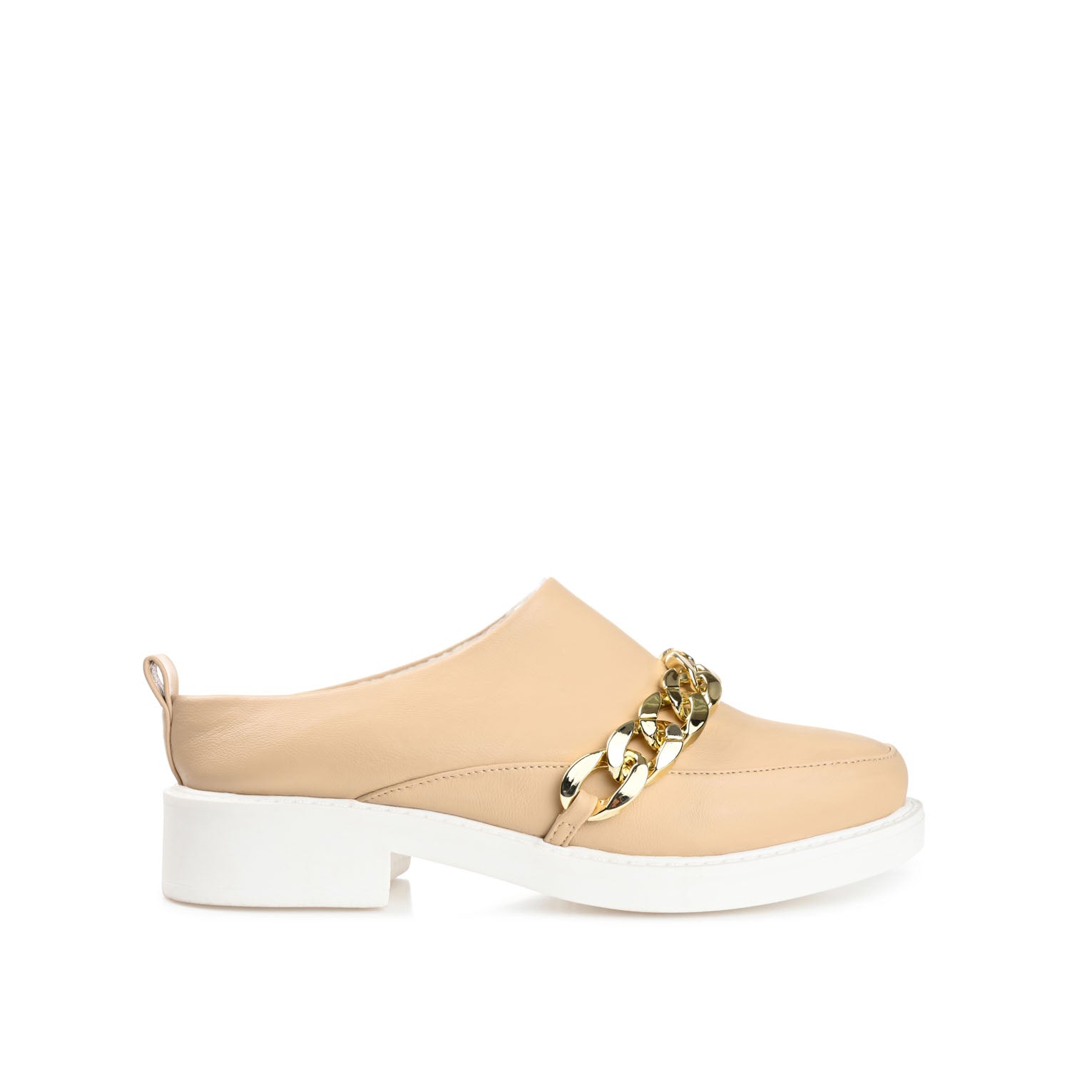 SHEAH LOAFER CLOGS IN VEGAN LEATHER - Tan