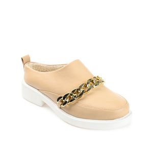 SHEAH LOAFER CLOGS IN FAUX LEATHER