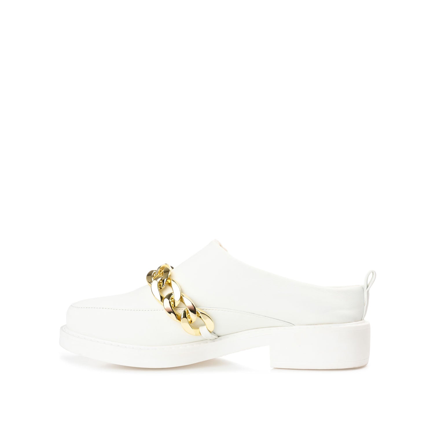 SHEAH LOAFER CLOGS IN FAUX LEATHER