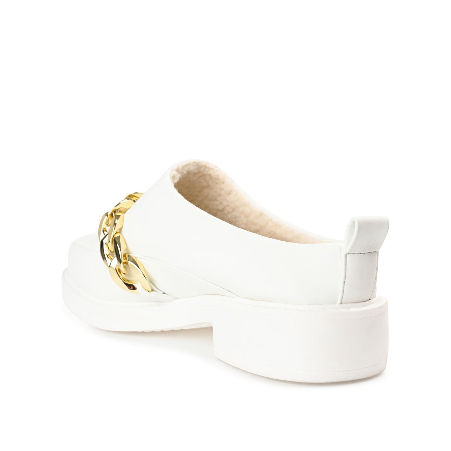 SHEAH LOAFER CLOGS IN FAUX LEATHER