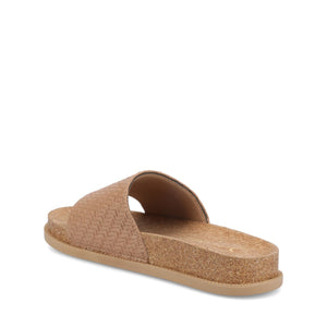SHEENA SLIP ON BEACH SANDALS - Brown