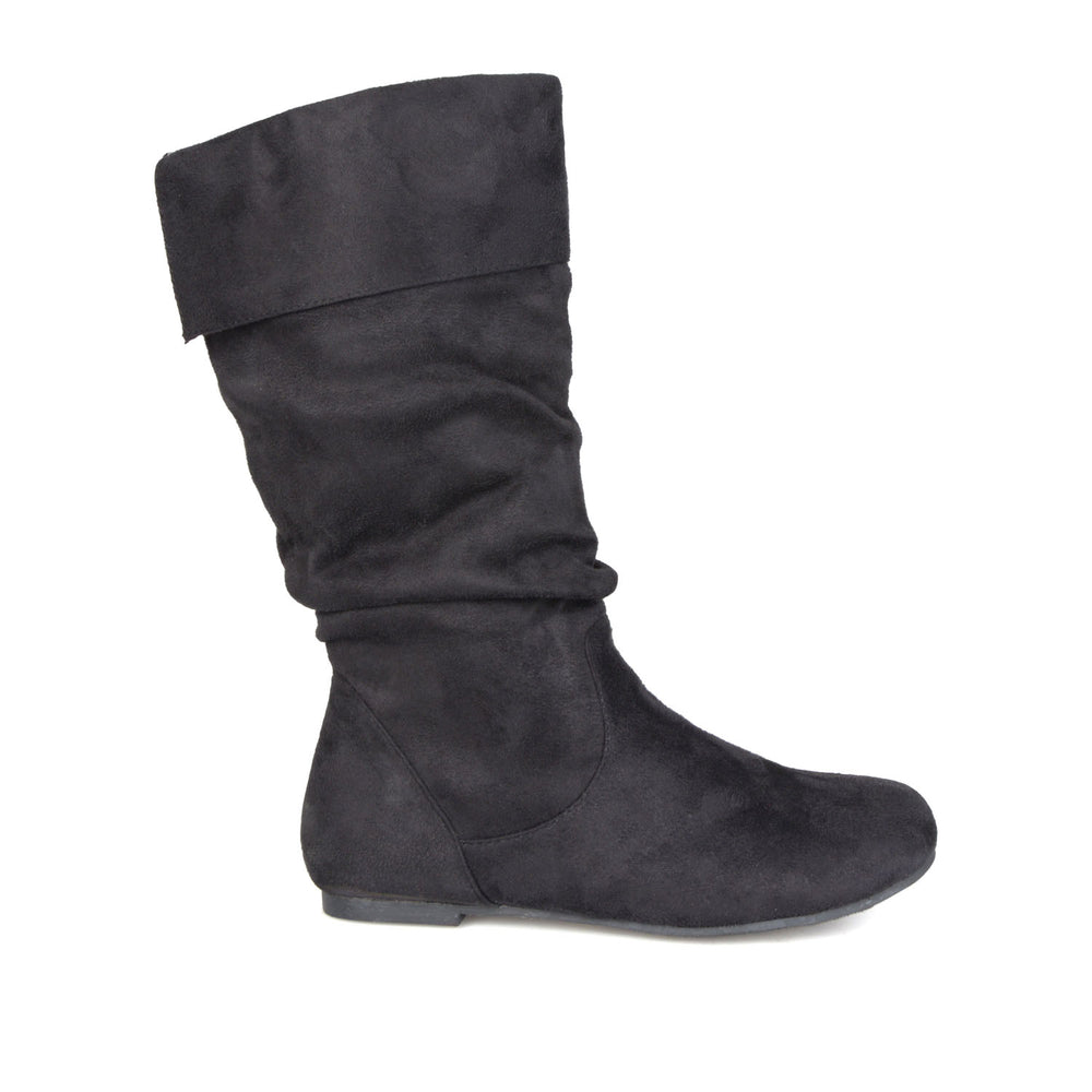 SHELLEY KNEE HIGH BOOTS IN FAUX SUEDE