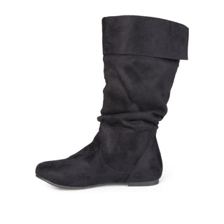 SHELLEY KNEE HIGH BOOTS IN FAUX SUEDE