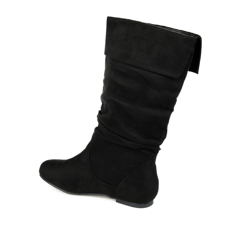 SHELLEY KNEE HIGH BOOTS IN FAUX SUEDE