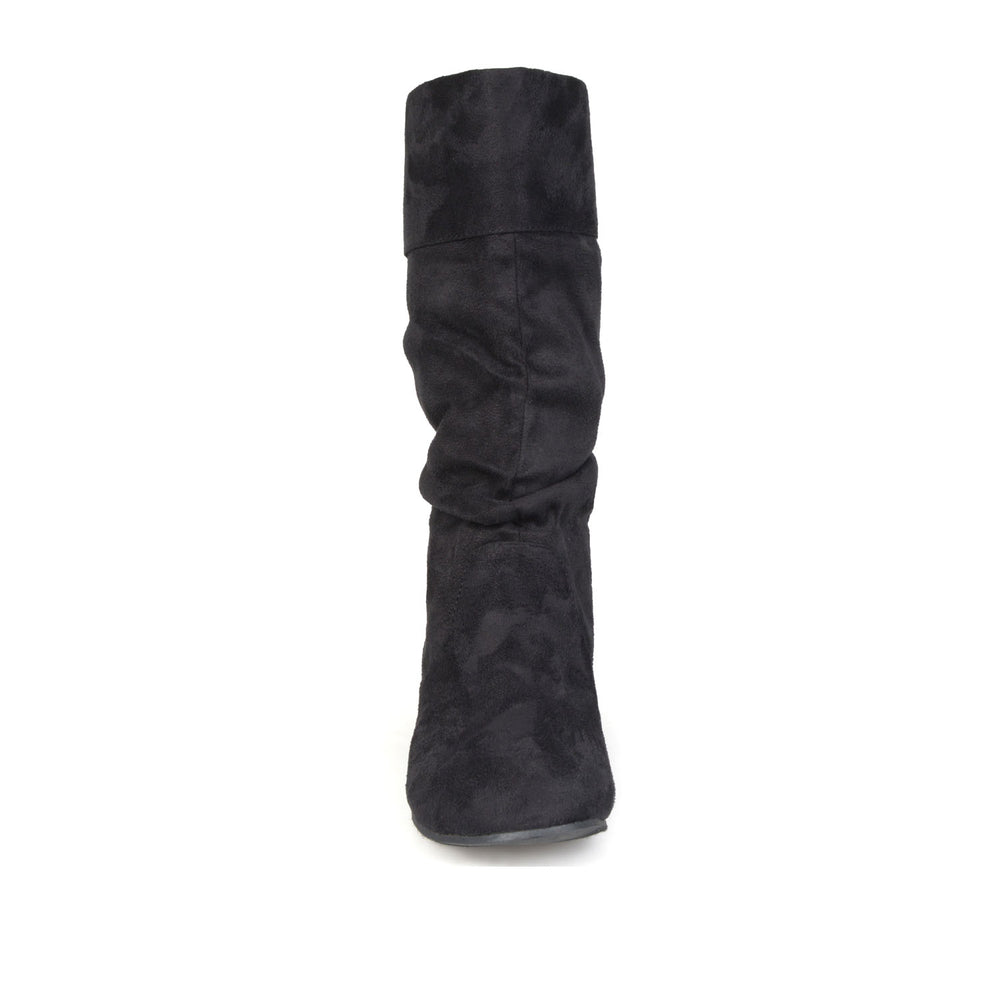 SHELLEY KNEE HIGH BOOTS IN FAUX SUEDE