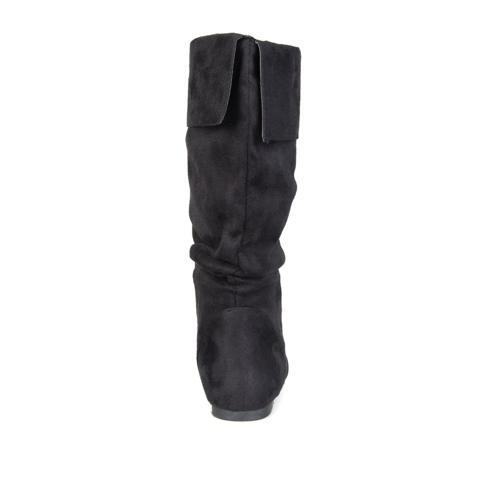 SHELLEY KNEE HIGH BOOTS IN FAUX SUEDE