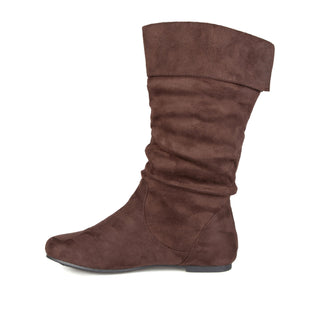 SHELLEY KNEE HIGH BOOTS IN FAUX SUEDE