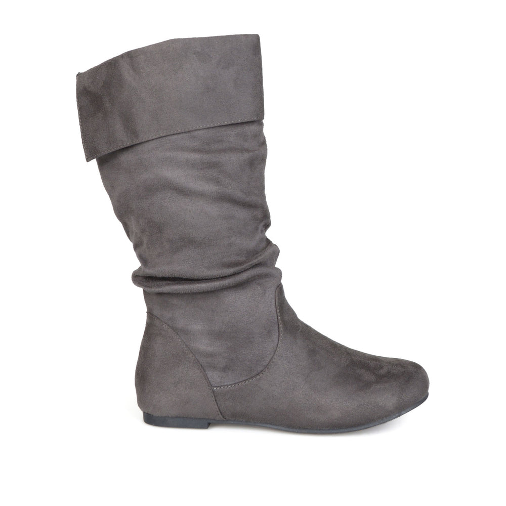 SHELLEY KNEE HIGH BOOTS IN FAUX SUEDE