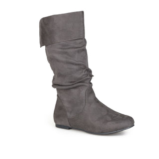 SHELLEY KNEE HIGH BOOTS IN FAUX SUEDE