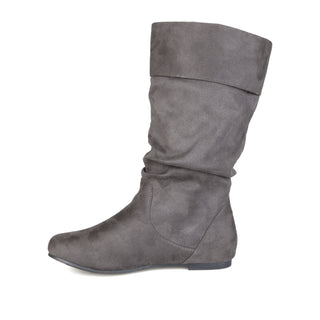 SHELLEY KNEE HIGH BOOTS IN FAUX SUEDE