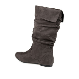 SHELLEY KNEE HIGH BOOTS IN FAUX SUEDE