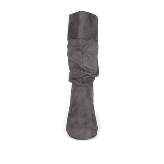 SHELLEY KNEE HIGH BOOTS IN FAUX SUEDE