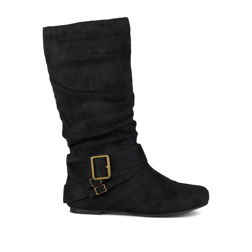 SHELLEY B KNEE HIGH BOOTS IN FAUX SUEDE