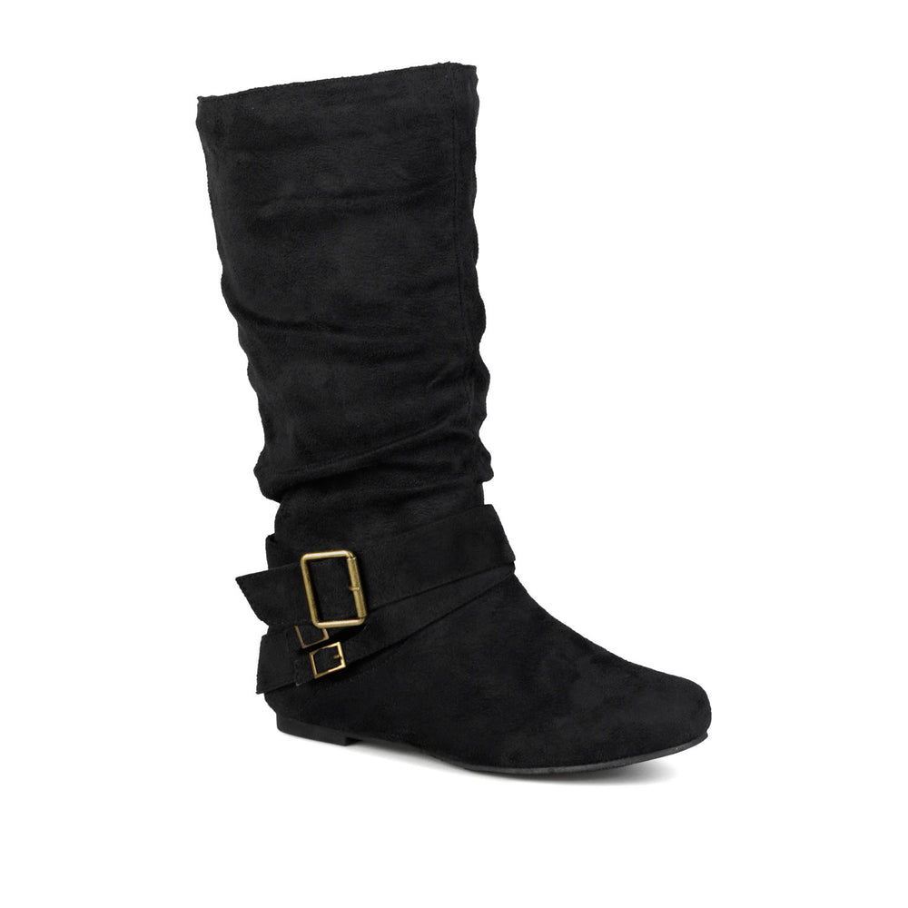 SHELLEY B KNEE HIGH BOOTS IN FAUX SUEDE