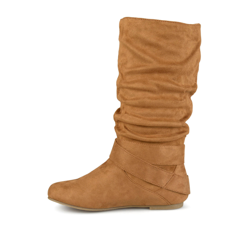 SHELLEY B KNEE HIGH BOOTS IN FAUX SUEDE