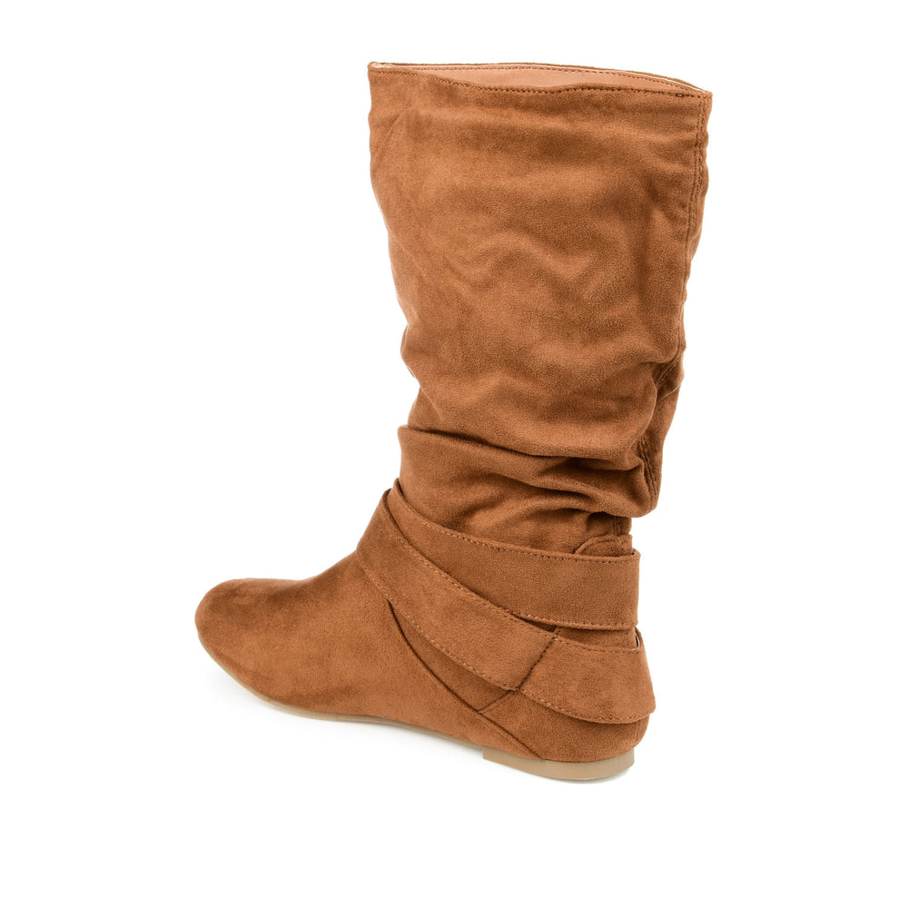 SHELLEY B KNEE HIGH BOOTS IN FAUX SUEDE