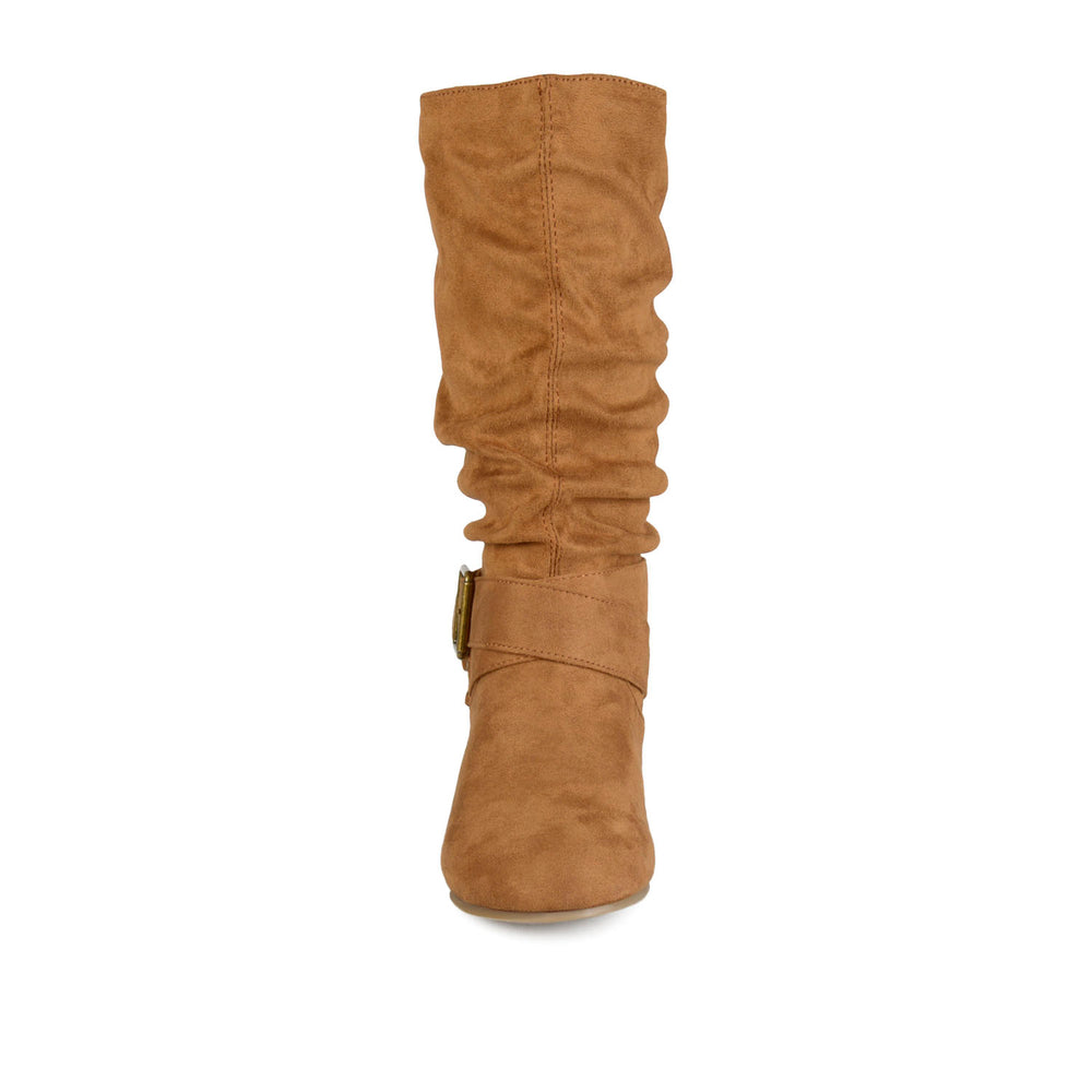 SHELLEY B KNEE HIGH BOOTS IN FAUX SUEDE