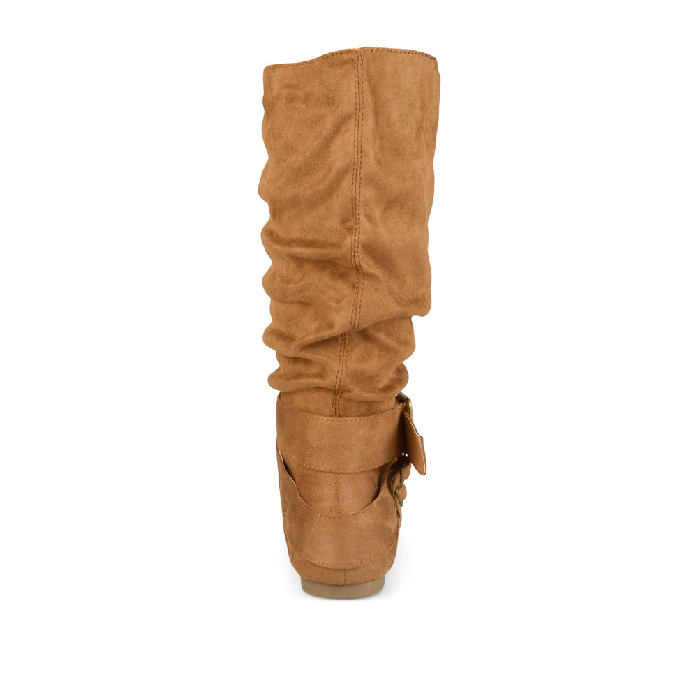 SHELLEY B KNEE HIGH BOOTS IN FAUX SUEDE