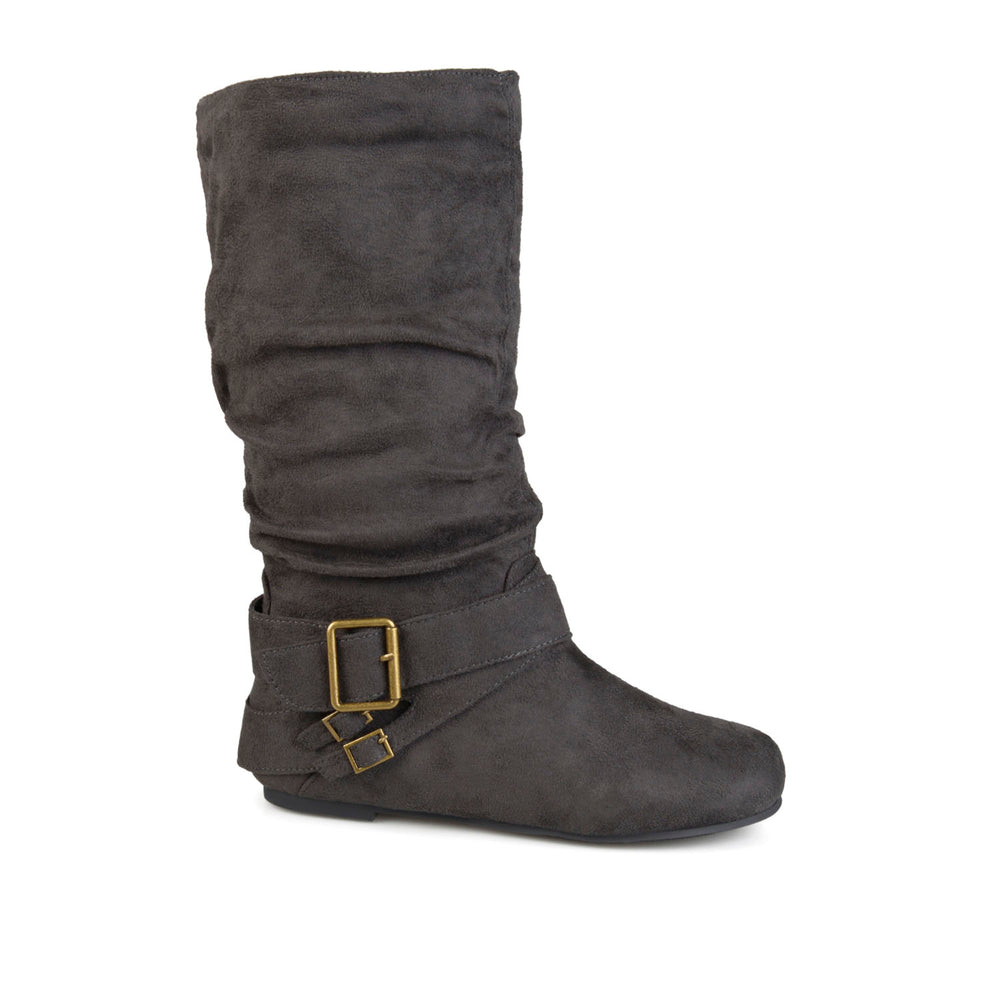 SHELLEY B KNEE HIGH BOOTS IN FAUX SUEDE