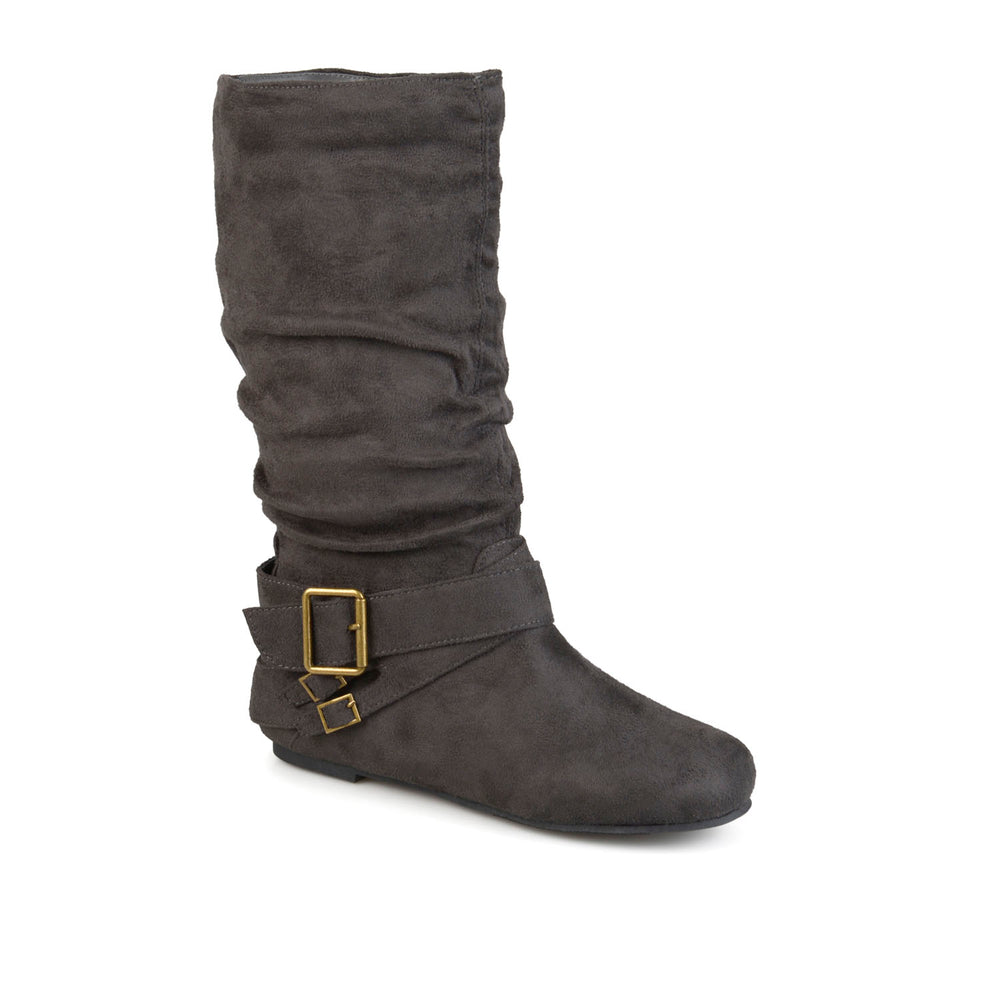 SHELLEY B KNEE HIGH BOOTS IN FAUX SUEDE