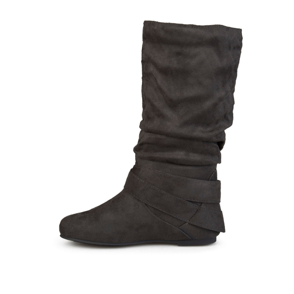 SHELLEY B KNEE HIGH BOOTS IN FAUX SUEDE