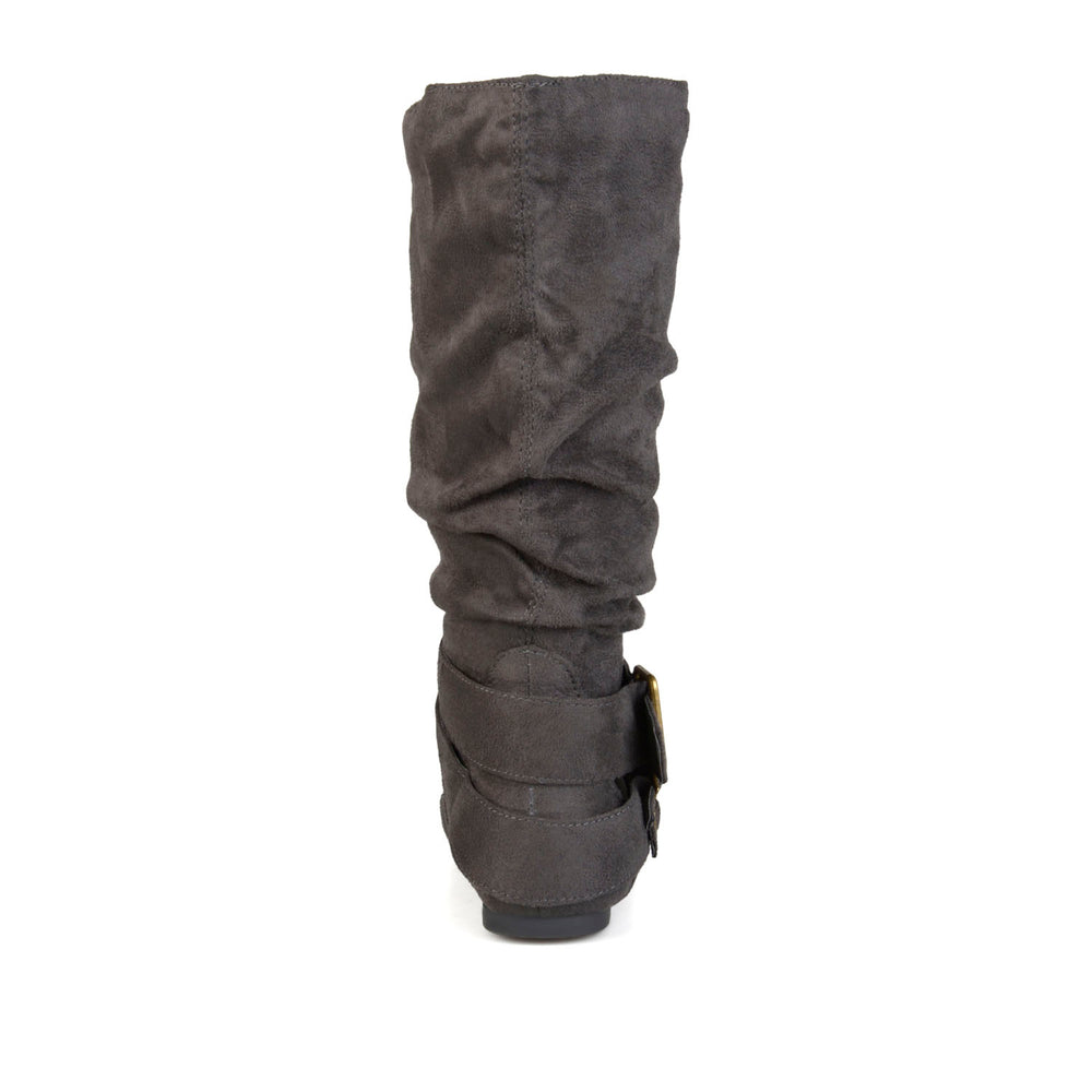 SHELLEY B KNEE HIGH BOOTS IN FAUX SUEDE