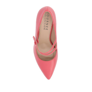 SIDNEY STILETTO PUMP HEELS IN NARROW - Coral